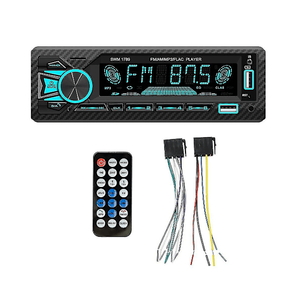 4-kanals 60w Bluetooth-bilradio Bil Mp3-spelare Plug-in U-skiva Bilradio med intelligent Ai-röst