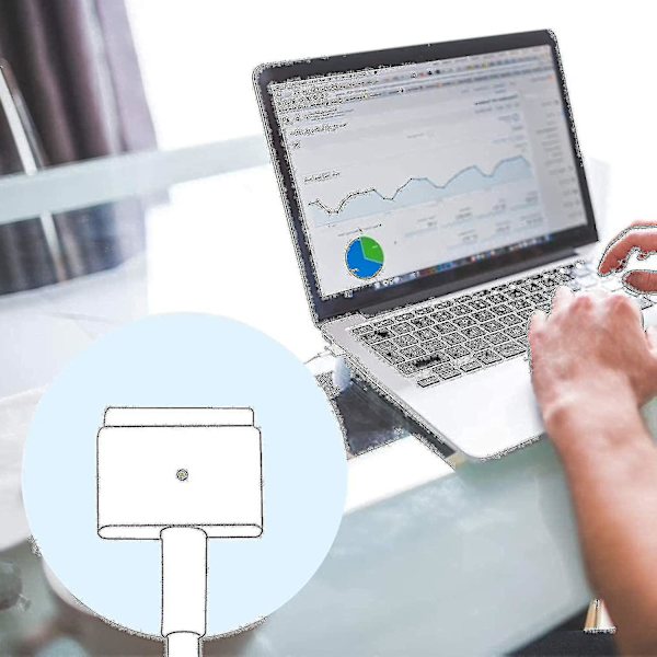 Mac Book Air-laddare, Ac 45w Magsafe 2 T-tip nätadapterladdare ersättning för Macbook Air 11/13 tum