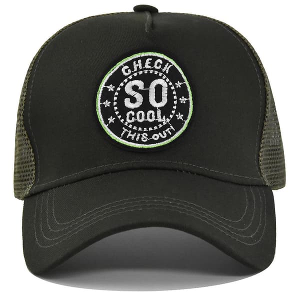 Brev Broderad Baseball Cap Patch Broderi Toppad Cap Mesh Cap Personlig Broderad Böjd Brätte Solhatt