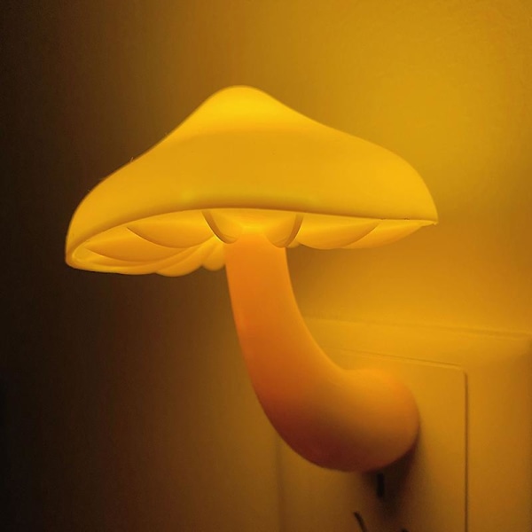 Plug in LED svamp nattljus sensor vägglampa 10 * 8cm
