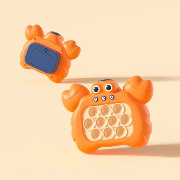 Fidget Toy, Electric Pop Pop Sensory Toy med LED-ljus-Krabba