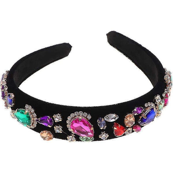 Vintage Hårband Kristall Diamant Hårband Brett Hårband Hårring