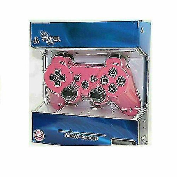 For PS3 Wireless Dualshock 3 Controller Joystick Gamepad For Playstation 3（Rosa）