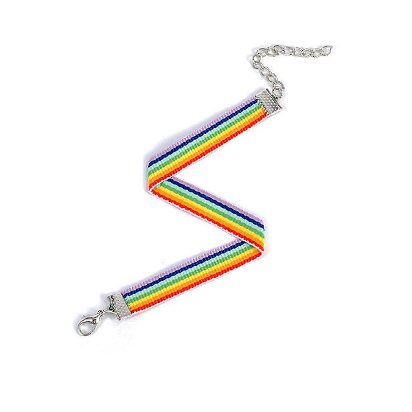 WABJTAM 6 stk regnbuearmbånd for menn og gutter - Lgbt regnbuearmbånd