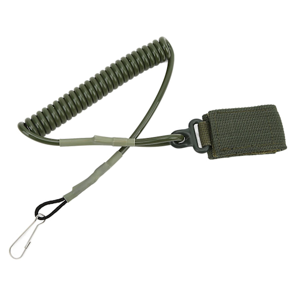 2024 Elastisk spiralslinga rep snöre lanyard utomhus skytte anti förlorad militär väska fläkt fjäderrem