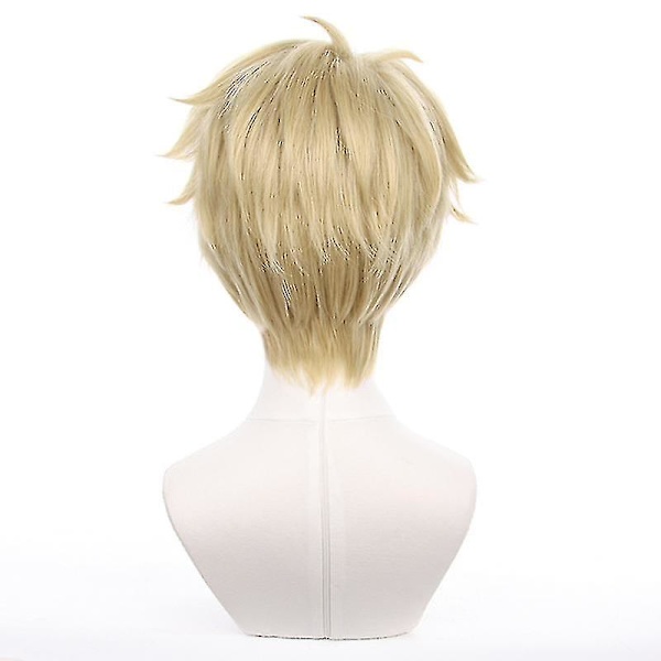 Anime Spy X Family Loid Forger Cosplay Peruk Mössa Ljusblond Kort Hår Twilight Anya Forger Fars Tillbehör Halloween Fest Prop