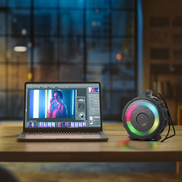 Färgglad ljus Bluetooth-högtalare Glow utomhus bergsklättringshögtalare bärbar hängande högtalare hög effekt lång standby trådlös Bluetooth-högtalare