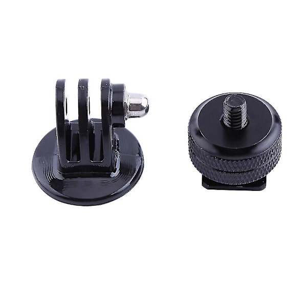 Tripod Hot Shoe Adapter Kompatibel Go Pro Tilbehør Tripod Monopod Mount Adapter Skrue Med 1/4'' Kompatibel Gopro Hero 3 4 5 6 7 8 Kamera