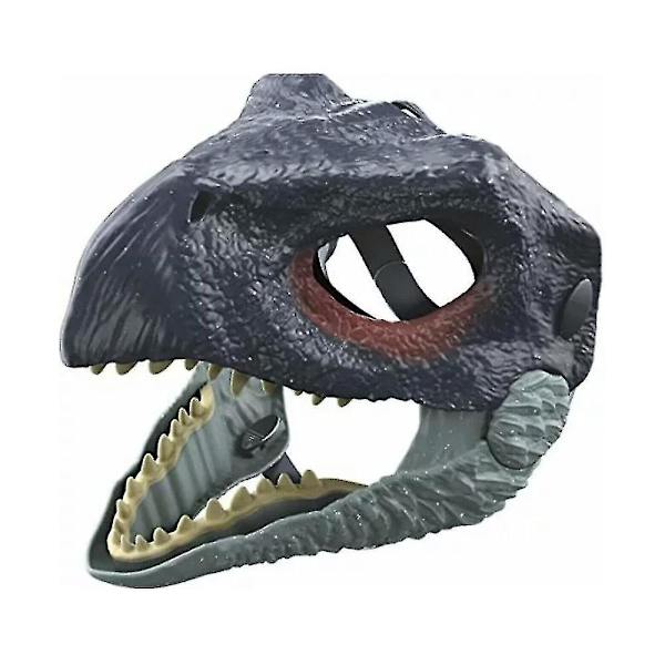 Jurassic World Dinosaurmaske Tyrannosaurus Rex Halloweenmaske med bevegelig munn