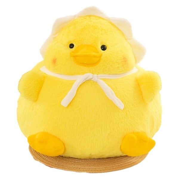 Söt fet liten gul anka docka piggy docka kreativ kudde plysch leksak docka barngåva（liten anka）