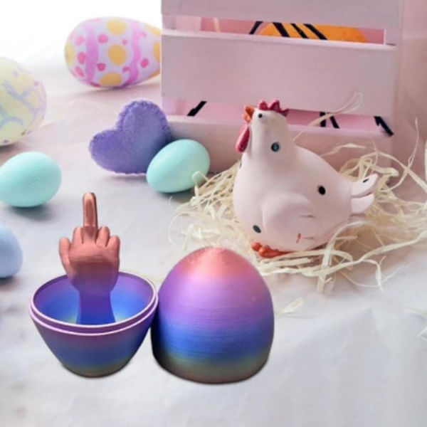 Påskägg Överraskning Mellanfinger Påskägg Innehåller Överraskning Mellanfinger Kreativ