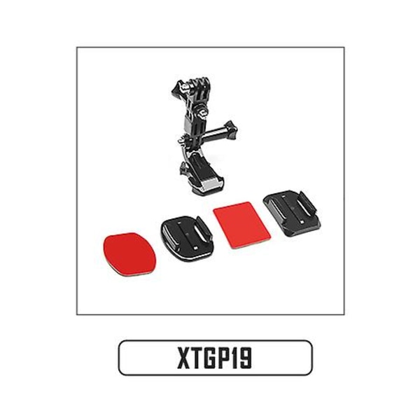 Shoot Front Side Hjälm Tillbehör Set J-formade Spänne Bas Stöd Montering För Gopro Hero 10 9 8 7 5 Yi 4k H9r Sjcam Go Pro Kits（XTGP19）