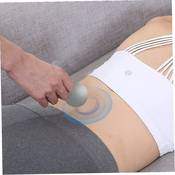 Bærbar massager mini massager ryg nakke dyb smerte Vibrerende muskelspændinger krops massager multi-farve valgfri (gul)