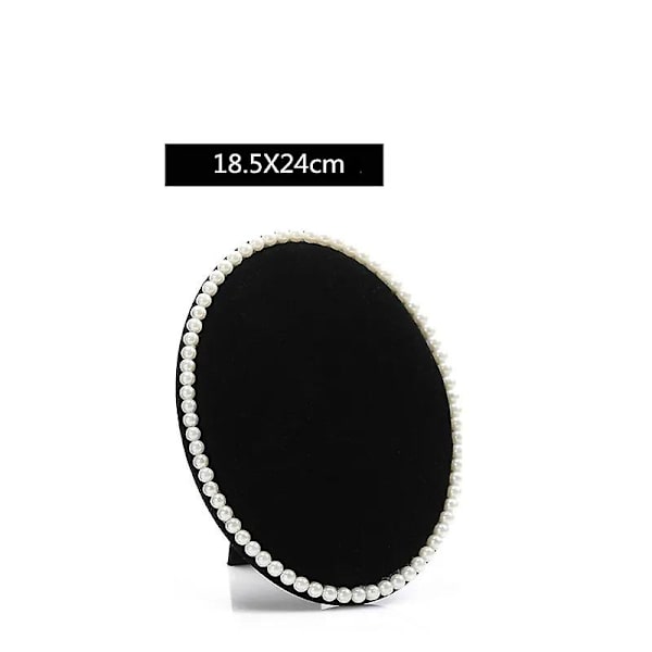 Rosa Grå Svart Örhänge Display Sammet Smycken Förvaring Rack Halsband Hängare Smycken Organizer Display Stativ Butik Heminredning
