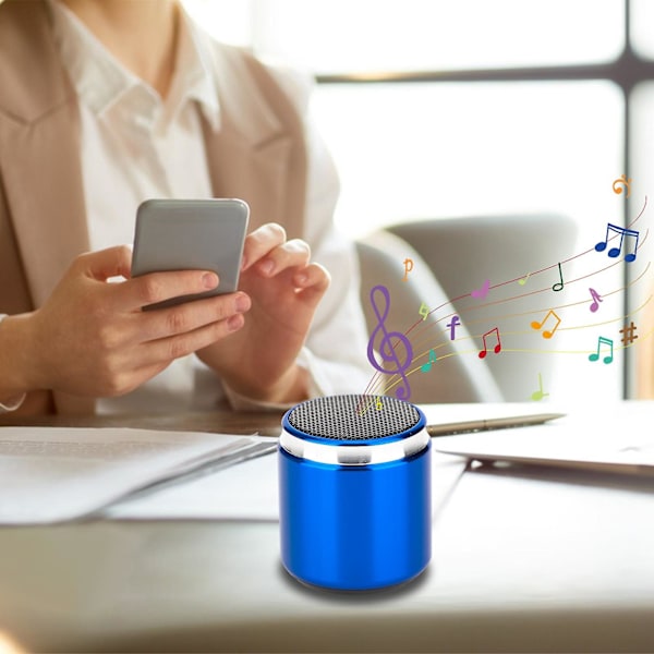 5.0 Version Bluetooth-högtalare Utomhus Mini-högtalare Bärbar Metall Present Batterikapacitet 500mah Trådlös Bluetooth