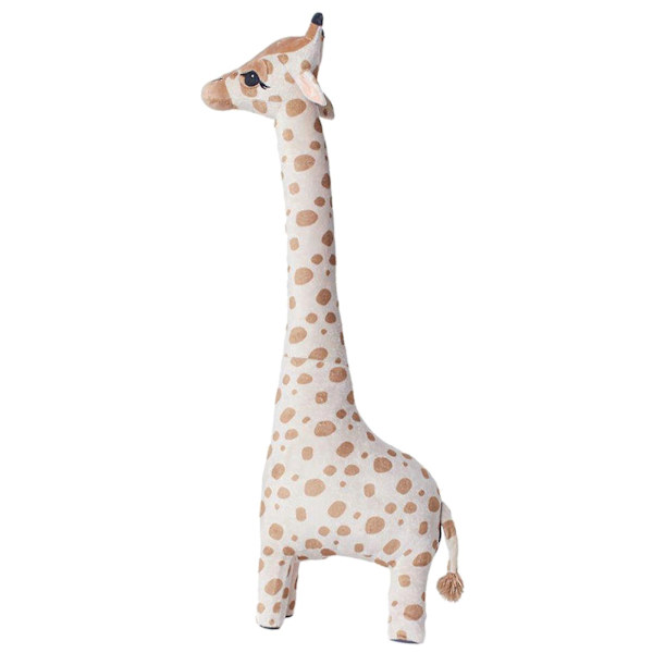 Giraffdocka Supermjuk Pp Fyllning Bomull Stående Söt Giraff Sovande Docka Djur Plyschleksak（17.7in）