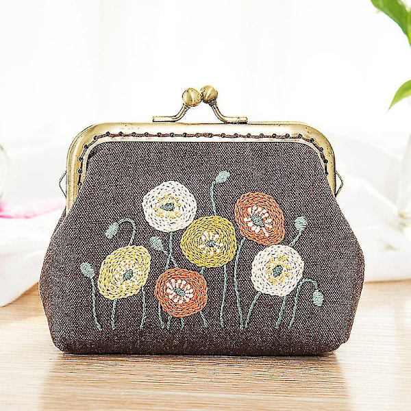 Ny Broderi DIY Handgjorda Material, Väska Tillverkningsmaterial Kit, Nybörjare Tyg Broderi För Vuxna, Flera Mönster