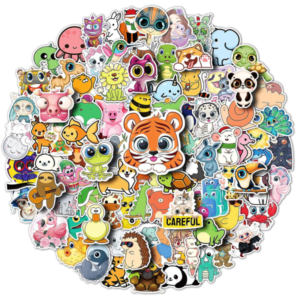 WABJTAM Animal Crossing-klistremerker, 100 stk. populære spillklistremerker Animal Crossing New Horizons-klistremerker for vannflaske bærbar PC, vanntette vinylklistremerker