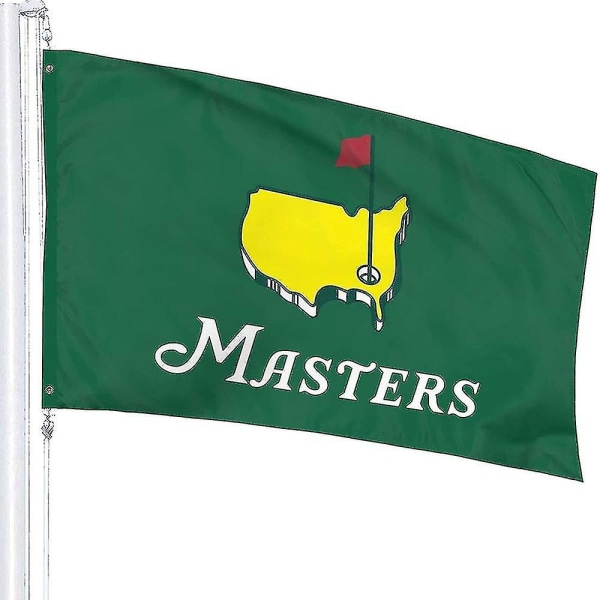 Masters Flag 3x5ft kaksipuolinen sisä-ulkon sisustusbanneri American Golf Flags_b