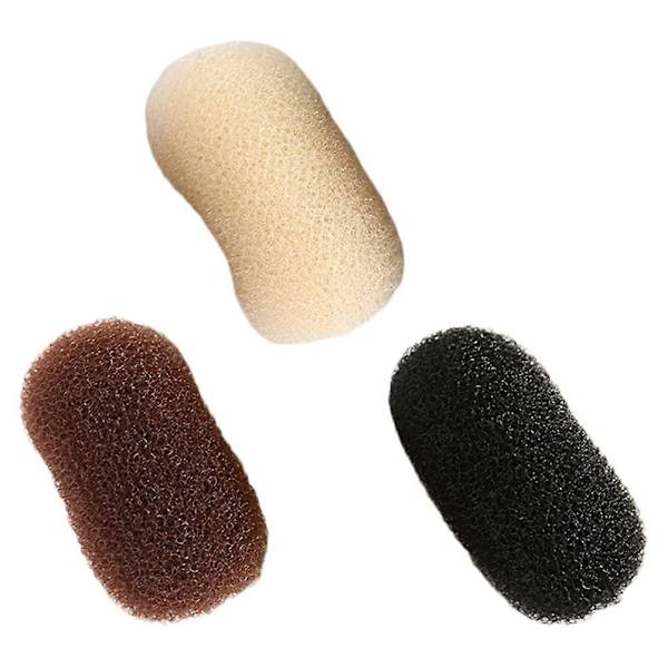 3 stk Bump It Up Volume Hair Base Set Svamp Volum Bump Inserts Hårbaser Hår Bump Up Kamklips for Kvinner DIY Frisyrer