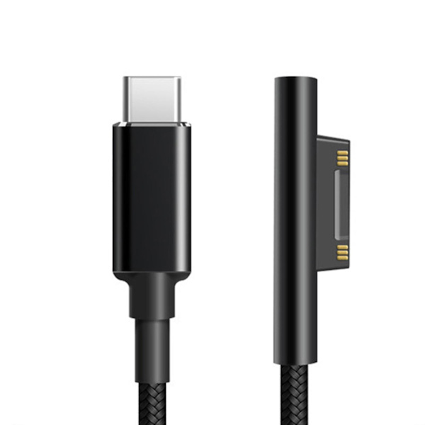 Laddningskabel Säker Snabbladdning 1,8 m 102 W 15 V 4 A Pd Typ-c Laddningssladd För Microsoft Surface Pro 6/5/3/4 - Snngv