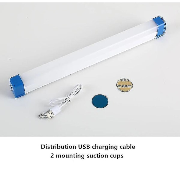 3-läges USB-laddningsbar LED-ljuslist, magnetisk campingtältljusremsa, garderob