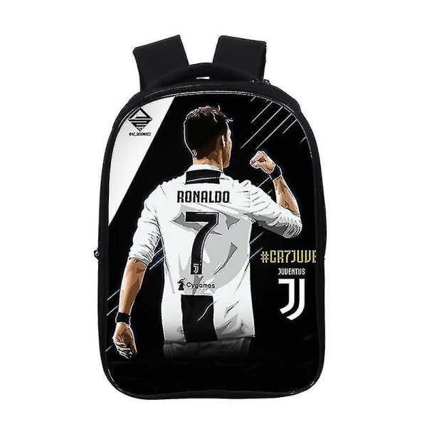 Football Crowe Around Ronaldo kuviollinen olkareppu koululaukku korkealaatuinen (tyyli 6)