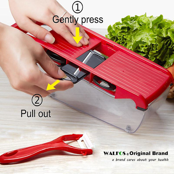 Grönsaksskärare Rivjärn för Grönsaksskärare Strimlar Multi Slicer Skalare Morot Frukt 6 i 1 Prylar Grönsaksskärare Verktyg