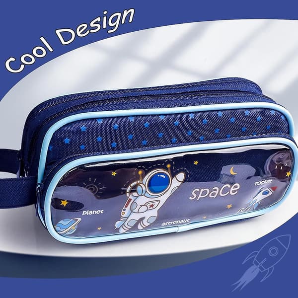 Pencil Case Stor Kapacitet Blyantpose, Astronaut Blyantpose, Æstetisk Blyantpose, Sød Blyantpose Til Børn Studerende, Preppy Blyantpose Til