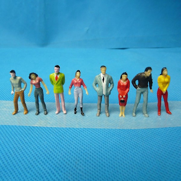 100 st Miniatyr Sandmodell DIY Stående Personfigurer Kaesi (1) 1:75/1:100/1:150 Blandade