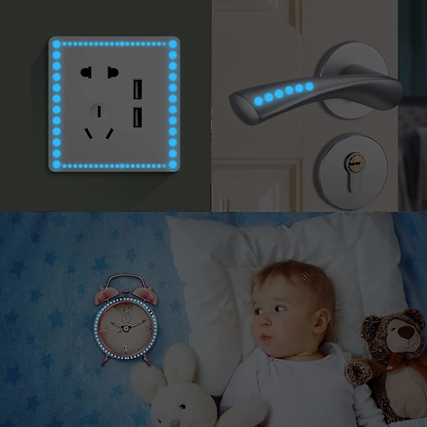 30cm Väggdekaler Väggdekaler Barn Måne Och Stjärnor Glow In The Dark Väggdekal Sovrum Lysande Dekal Baby Pojke Flicka Barn Vuxna Sovrum Tak