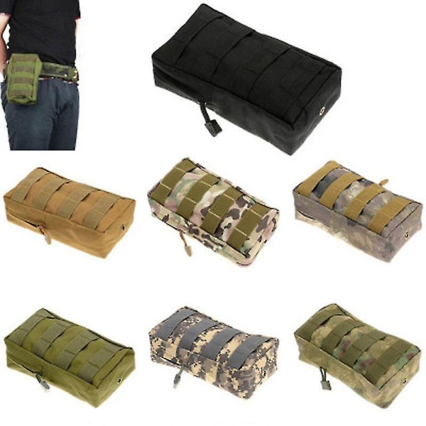 Khaki Tactical Molle tilbehørstaske Lille diverse opbevaringstaske Field Cs Military Fan Opbevaringstaske
