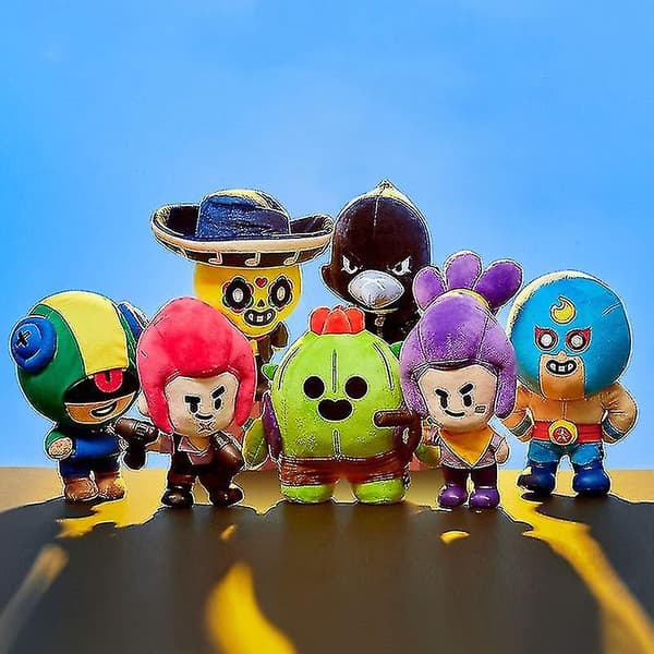 Cartoon Brawl Spike Dockan Perifer Dockan Leon Dockan Hjälte Leksaksfigur Spel Present (al primo)