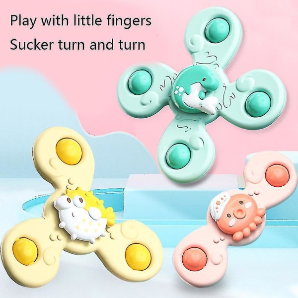 Badeleker Barneleke med sugekopp Muggfri babypedagogisk leke (flere tilgjengelige) (gul)