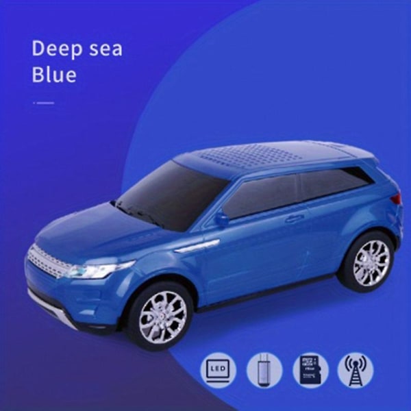Trådløs Bluetooth-højttaler Land Rover bilmodel Udendørs bærbar bil lille højttaler（rød）