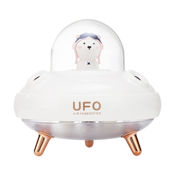 2024,dual Nozzles Wireless Ufo Humidifier Desktop Air Humidifier Cute Planet Bear Led