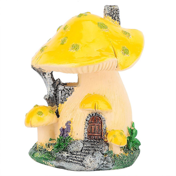 1 st svamp hus skulptur gräsmatta trädgård konst dekoration innergård uteplats prydnader