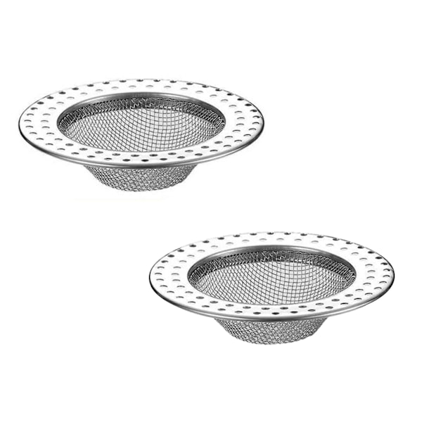 Køkkenvasksi, 2 stk. vasksi, rustfrit stål vasksi, anti-stop køkkenvaskgitter, til hjemmekøkkenvaske, 7,8 cm diameter