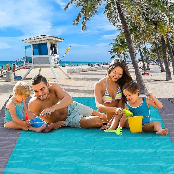 Piknik-peitto Rantamatto Piknik-matto, rantapeitto piknikpeite erittäin suuri 200 x 210 cm, CAN käyttää rannalla ulkoleirintäalueella ja paras lahja