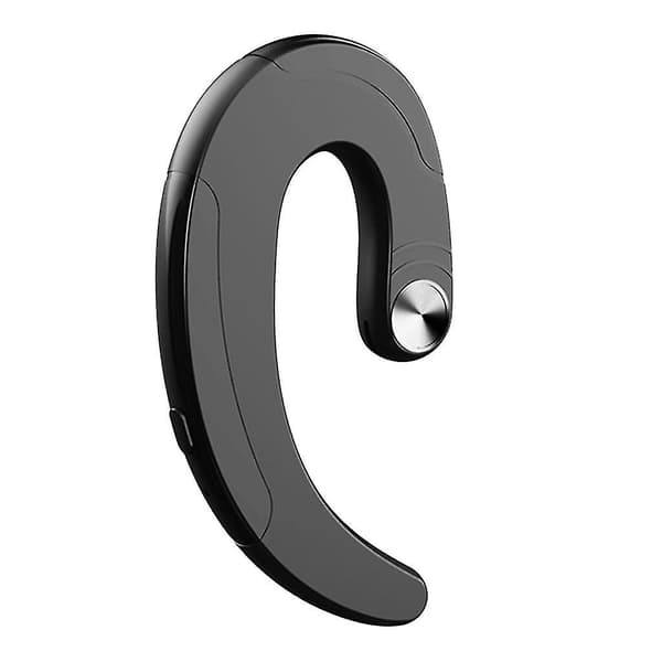 Q25 Trådløse Bluetooth-hovedtelefoner med mikrofonforbindelse Ørekrog Sort