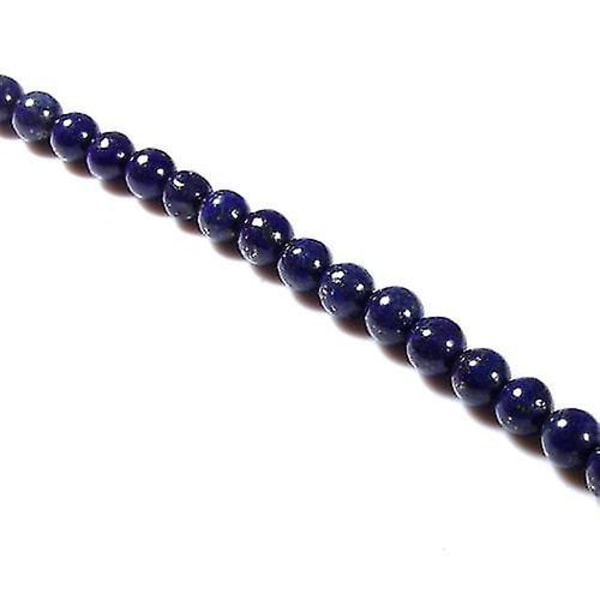 Lapis Lazuli runde edelstensperler Strand 6 mm / 15 tommer