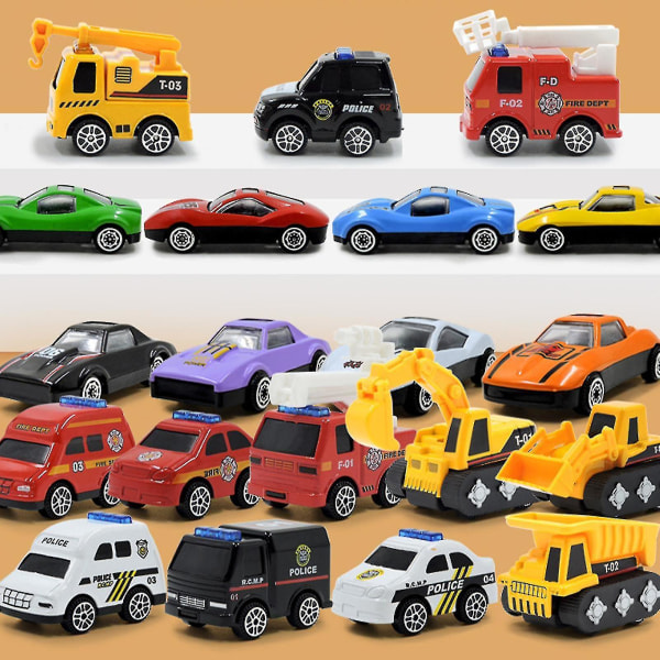 Juladventskalender med olika fordon Set med 24 byggstenar för barn Semester familjeaktivitet