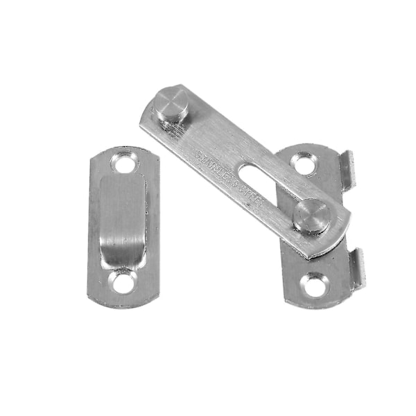 1 set Hasp Latch Metal Hasp Latch Lock Glidande dörrlås för fönster skåp montering & 20 st tråd Fix -ZHENV