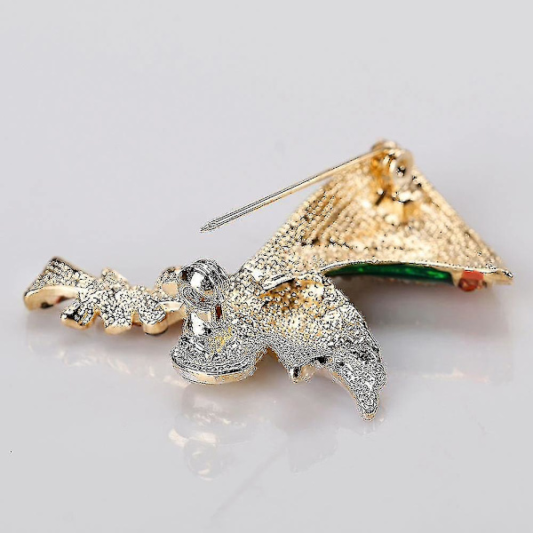 2 st Snygga Julmotiv Enamel Ängel Fairy Broscher för Kvinnor