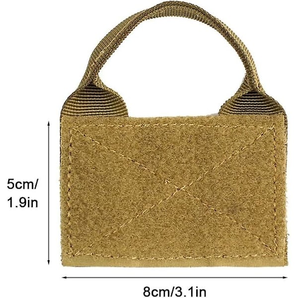 2 st Molle-plåsterfästen, taktisk plåsterdisplaytavla dubbelsidig för ryggsäckar, plåstermärken och insignier Patche（lera）