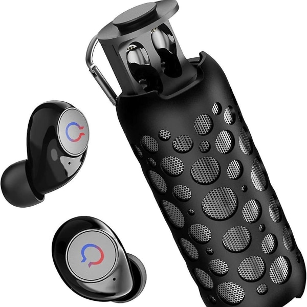 Langattomat Bluetooth kuulokemikrofoni Spot-yksityinen malli Bluetooth Audio Twoinone Kaiutinkuulokkeet (musta)