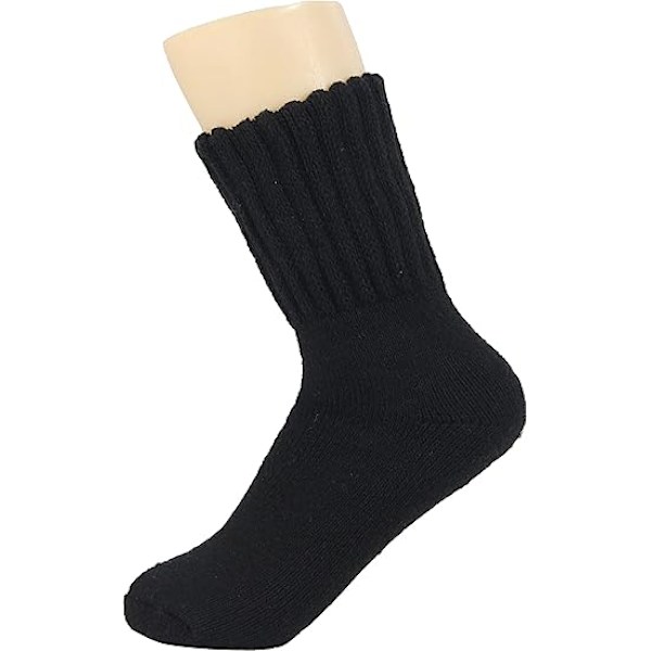 2 par Stövlar Sockor för Kvinnor Vinter Solid Tjock Varma Sockor Mysiga Crew Sockor Julgåva-Kaffe