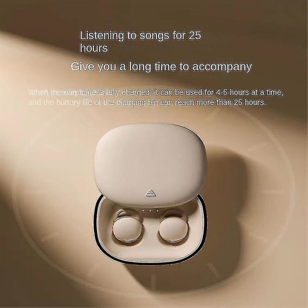 Sömnhörlurar Sömnhörlurar Lättaste lilla brusreducerande Tyst komfort Mini Sleepbuds Wireless Bluetooth 5.2 Flerfärgad tillval（Beige）