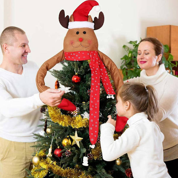 Jultomte Kroppsdekorationer Juljutesäck Julgirlang Dekorationer Jutesäck Poserbara Plyschben För Trädprydnader (i-ren)