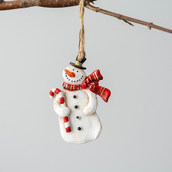 Set med 4 st Resin Julgranspynt